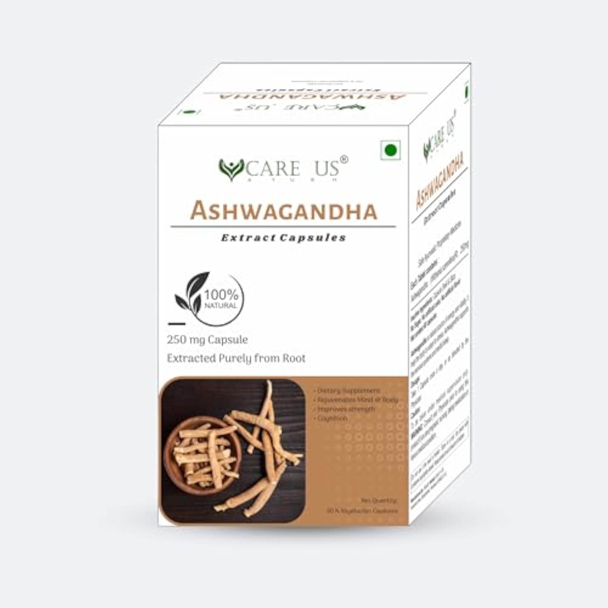 Ashwagandha Extract Capsules, 30 Capsules, Pack of 2